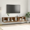 Set TV komoda 3 pcs Smeđa 60 x 30 x 30 cm Konstruirano drvo