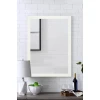 Hanah Home Ogledalo Framed, Belo