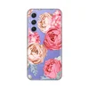 Silikonska maska za Samsung A546B Galaxy A54 5G Pink Flower Print Skin providna