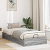 Otomanski krevet s pohranom Sivi Sonoma 193 x 75,5 x 25 cm