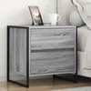 Noćni ormarić s ladicama 2 pcs Siva Sonoma 50 x 39.5 x 50 cm