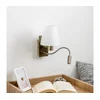 Brilagi - LED zidna lampa NUBILA 1xE27/25W/230V + LED/3W mesing/bela