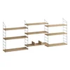 Hanah Home Laba Polica za knjige 85x216x20cm, Bež