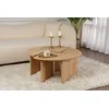 Hanah Home Klub sto Moira, O90x41cm, Braon
