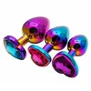 SuperLove Heart Jewel Butt Plugs Training Kit Multicolor