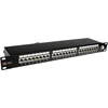 Solarix Patch panel SX24-6-STP-BK STP cat6 24p. 1U