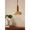 Opviq luster Worm, LED 24 W, bež / hrast
