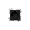 Ospel - Kućna utičnica bez okvira 230V + 1xUSB-A + 1xUSB-C SONATA crna