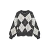 VERO MODA Pulover VMDOFFY ecru/temno siva