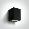 ZIDNA SVJETILJKA GU10/7W IP65 CRNA 100x77x77mm