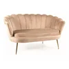 Kavč Detroit 163 (Beige) Svetlo rjava, 135x76x77cm, Blago, Noge: Kovina