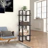 Ormarić za knjige 3 razine sivi 40x30x105 cm konstruirano drvo