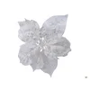 Novogodišnji Cvet ukrasni 16x16x7 cm white 629430