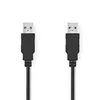Nedis USB kabel | USB 2.0 | USB-A moški | USB-A moški | 480 Mbps | Ponikljano | 2,00 m | Okrogla | PVC | Črna | Oznaka