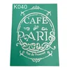 Samolepilna šablona Cafe de Paris 20 x 15 cm