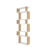 Hanah Home Bates White Oak Polica za knjige (ŠxDxV): 60x19.6x160cm, Belo bež