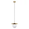 Eglo 39952 - Luster na sajli ARENALES 1xE27/40W/230V zlatna