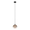 Eglo 901923 - Luster na sajli ARISCANI 1xE27/60W/230V crna/bež/zadimljena