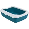 Trixie Classic toalet za mačke sa ramom 47x37x15cm petrol-beli