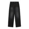 Bershka Kavbojke črn denim