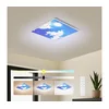 Brilagi-LED prigušiva svetiljka SLIMFRAME LED/58W/230V 60x60 cm srebrna/plava + daljinski upravljač