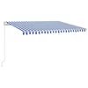 Tenda na ručno uvlačenje 450 x 350 cm plavo-bijela