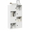 Regal za knjige bijeli 60x24x101,5 cm konstruirano drvo
