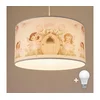 Brilagi - LED dečiji luster na sajli BOBO 1xE27/10W/230V prečnik 35 cm ružičasta/vile