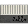 wash+dry PREDPRAŽNIK Hello Stripes 50/75 cm potiskano siva