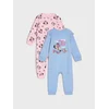 Sinsay - Pamučni pajac 2 pack Minnie and Figaro - svetlo plava