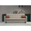 Atelier del Sofa Trosed na razvlačenje Polya 205x86x75cm Bež