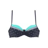 LASCANA Bikini zgornji del Monroe, modra