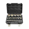 awtools Black Line komplet 12-krakih nastavkov z zobatim nastavkom, 21 kosov