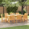 Stolac za blagovanje 8 pcs Prirodna 62.5 x 59 x 89 cm