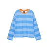 Pull&Bear Majica nebeško modra / svetlo modra / oranžna