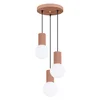 Sollux SL.1735 - Luster na sajli HALO 3xG9/8W/230V, prečnik 25 cm, braon