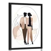 Plakat abstraktne oblike eleganten par - 30x45 no frame