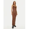 One Teaspoon Poletna obleka 26654 Rjava Slim Fit