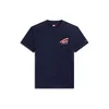Tommy Jeans Majica mornarska / rdeča / bela