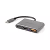Platinet PLATINET USB-C 3.2 GEN2 10GB/S MEDIA HUB 3-v-1 HDMI 4K USB-A 3.2 USB-C PD 100W ALUMINIJ [45984]