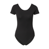 Womens Stretch Jersey Bodysuit Black