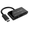 Gembird UHB-CR3-02 čitač kartica USB 3.2 Gen 1 (3.1 Gen 1) Type-C Crno