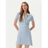 Guess Pletena obleka V5GK00 Z3D60 Svetlo modra Regular Fit