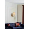 Opviq Zidna lampa Claire Coral, 15x10x13cm, IP20, Bež-zlatna boje