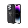 Guess Gripstand 4G Triangle Maska za telefon za iPhone 15 Pro Max, Crna