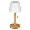 Get and Give LED stona lampa Lira, Bambus, Punjiva 1800mAh, 3 boje svetla, Upravljanje užetom
