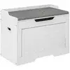 Homestar Shranjevalna klop 75x40x56 cm bela