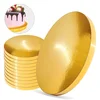 shumee Podstavek za torto zlat 26 cm 2 cm komplet 10 kosov okroglih bobnov za torto Premium Brand4Cake