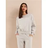 Sinsay - Basic crewneck duks - svetlo siva