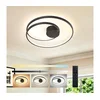 Brilagi - TWISTER LED stropno svetlo, prigušiva, LED/48W/230V, O 50 cm, crna + daljinski upravljač